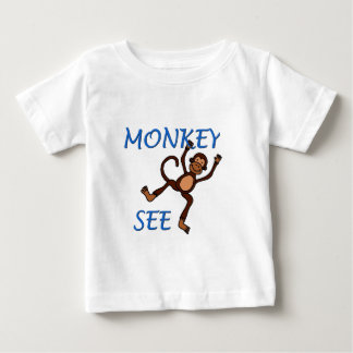 monkey see 2 in blue t-shirt