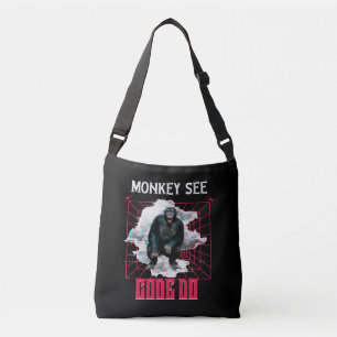 Monkey See Code Do Web Developer Humour Crossbody Bag