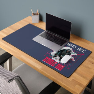 Monkey See Code Do Web Developer Humour Desk Mat