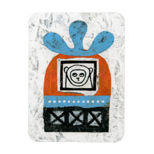 Monkey Sees All Refrigerator Magnet