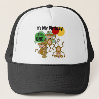 Monkey Shine 1st Birthday T-shirts and Gifts Trucker Hat