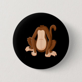 Monkey Shirt Kids Men Women Monkey Costume 6 Cm Round Badge