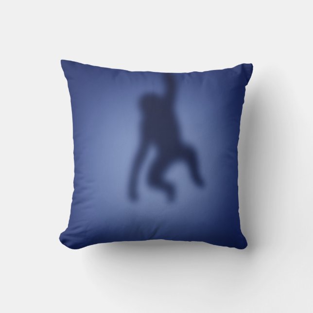 Monkey silhouette cushion (Front)