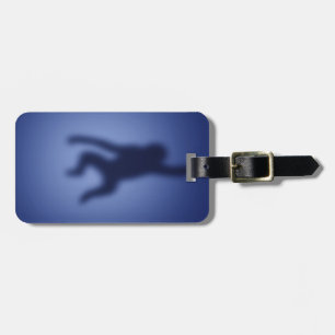 Monkey silhouette luggage tag