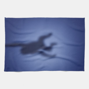 Monkey silhouette tea towel