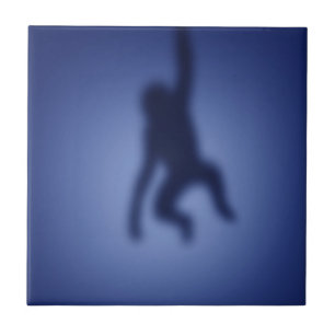 Monkey silhouette tile