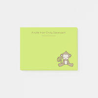 Monkey Sitting Down Looking Happy Cute & Kawaii