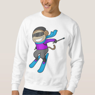 Monkey Skier Ski Sweatshirt