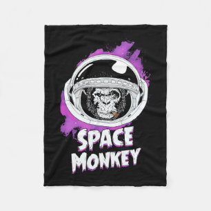 Monkey Space Monkey Fleece Blanket