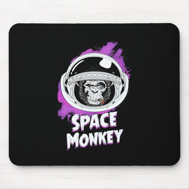 Monkey Space Monkey Mouse Pad (Front)