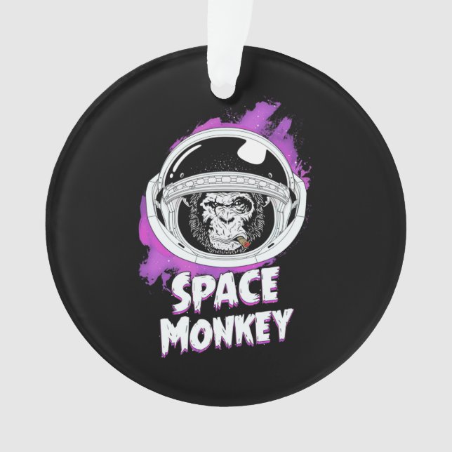 Monkey Space Monkey Ornament (Front)