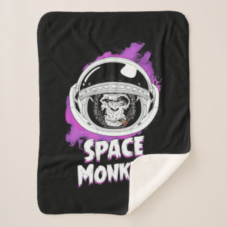 Monkey Space Monkey Sherpa Blanket