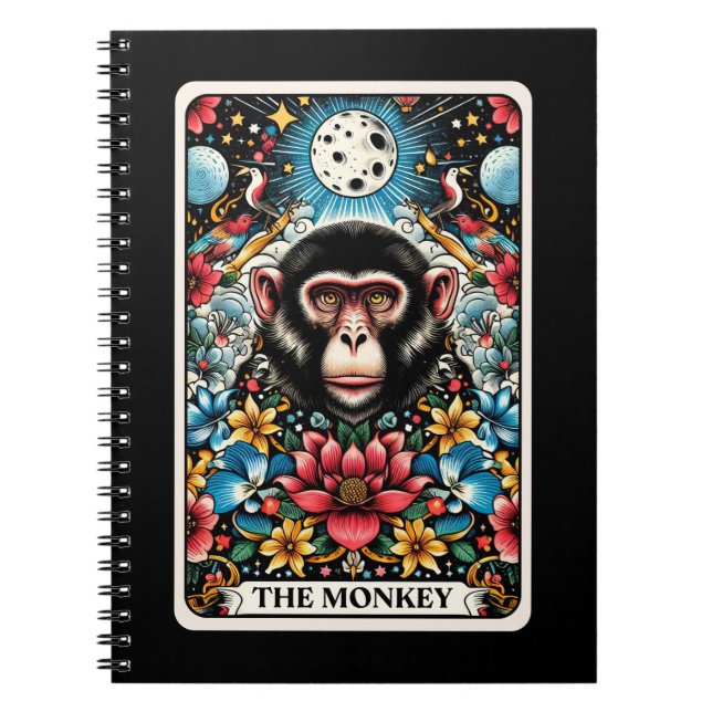 Monkey Spirit Tarot Card Notebook (Front)