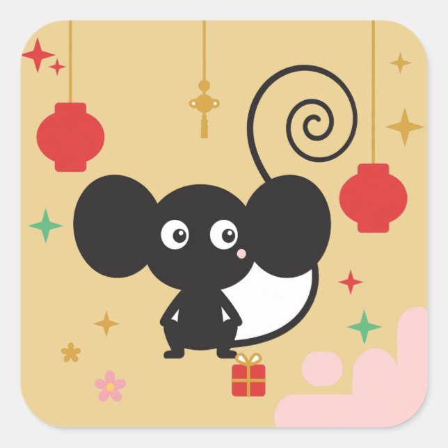 Monkey Spring Festival Sticker (Front)