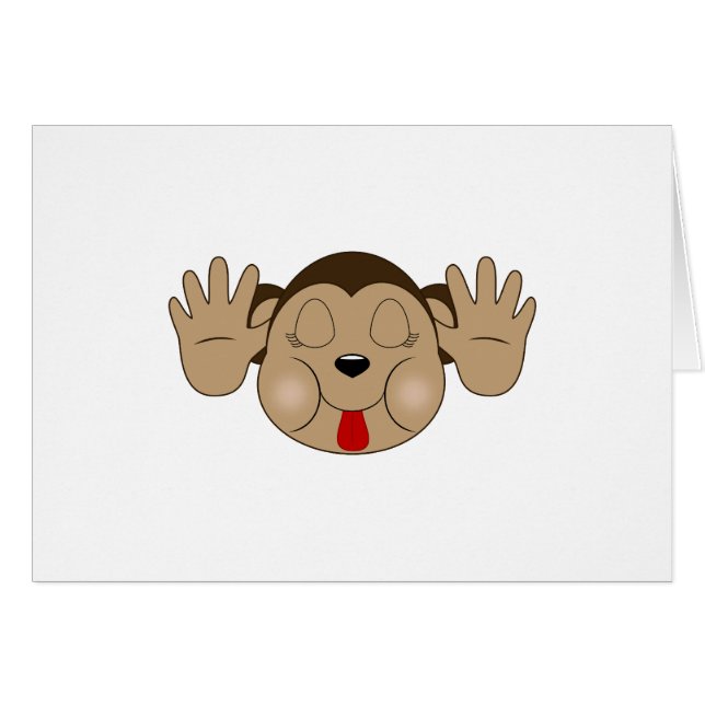 Monkey Sticking Out Tongue (Front Horizontal)