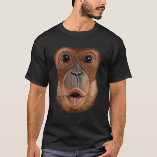 Monkey Stomach Funny Meme Ape Gorilla T-Shirt