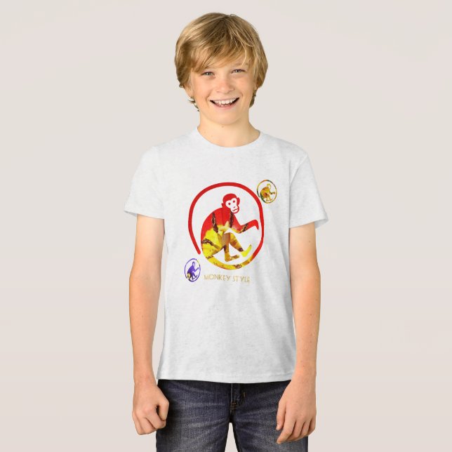 Monkey Style Tri-Blend Shirt (Front Full)