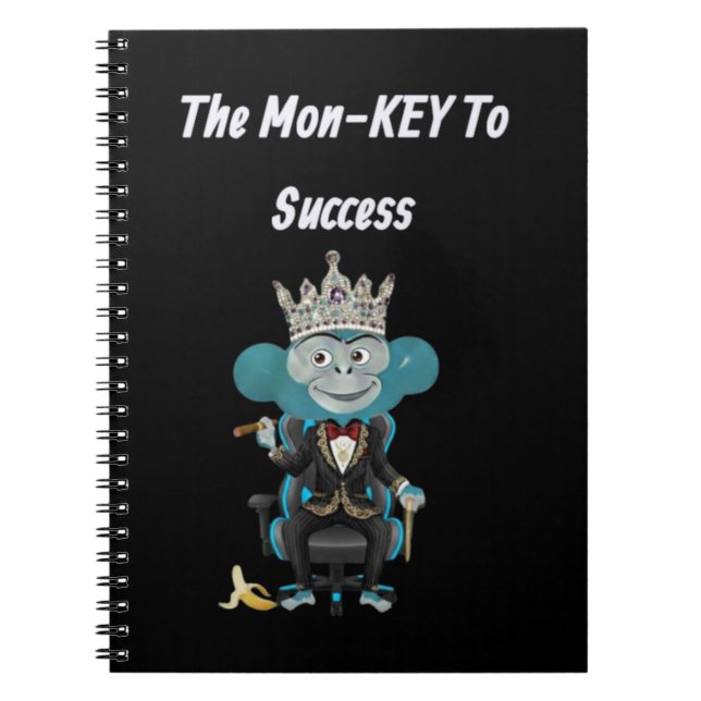 Monkey success quote notebook (Front)