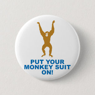 Monkey Suit 6 Cm Round Badge