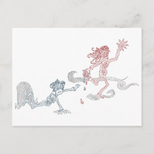 monkey sun snatcher postcard