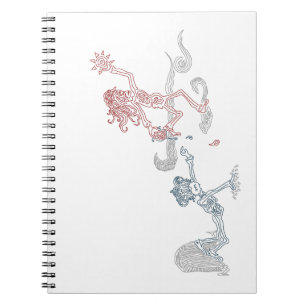 monkey sun snatcher spiral notebook