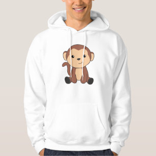 Monkey Sweet Animals In The Jungle Funny Monkeys Hoodie