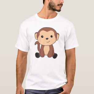 Monkey Sweet Animals In The Jungle Funny Monkeys T-Shirt