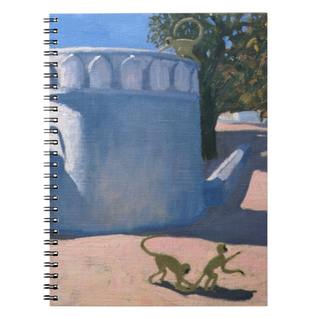 Monkey Temple India 2000 Spiral Notebook (Front)
