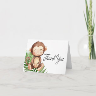 Monkey Thank You Card