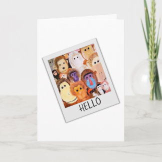 Monkey Thinking of you Greeting Card