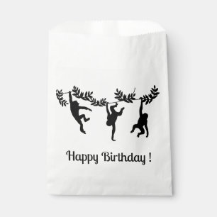 Monkey Troop Happy Birthday Favour Bags