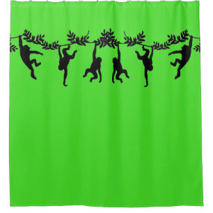 Monkey Troop Shower Curtain