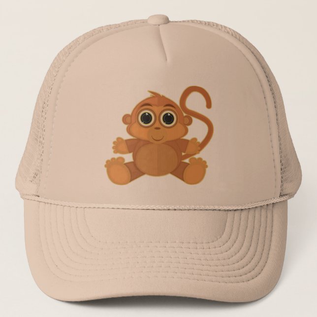 Monkey Trucker Hat (Front)