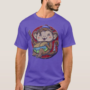 Monkey Tshirt Kids Ramen Noodle Orangutan Zoo Circ