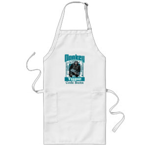 Monkey Type, Code Runs Funny Full-Stack Developer  Long Apron