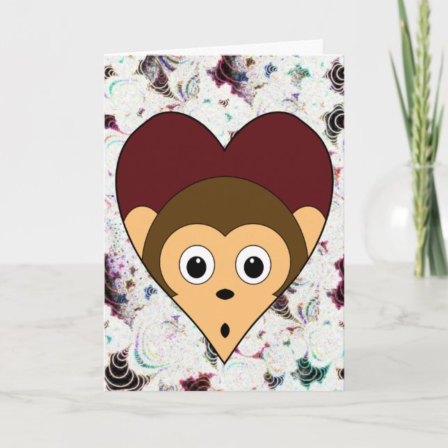 Monkey Valentine Card (Front)