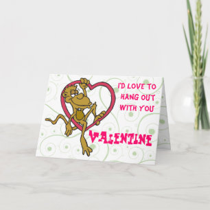 Monkey Valentine Card