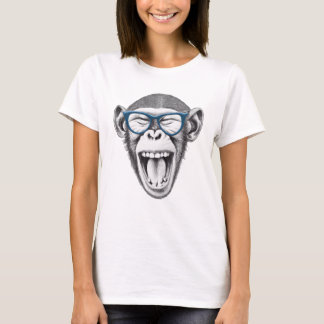 Monkey wearing glasses, monkey lovers  T-Shirt
