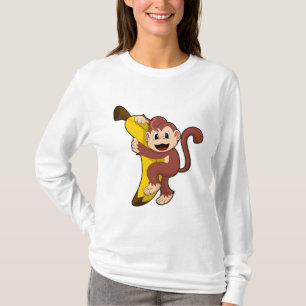 Monkey with Banana (1).PNG T-Shirt
