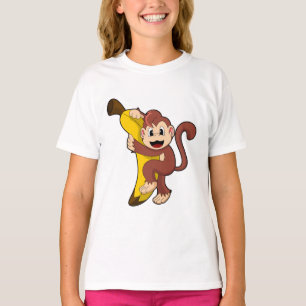 Monkey with Banana (1).PNG T-Shirt