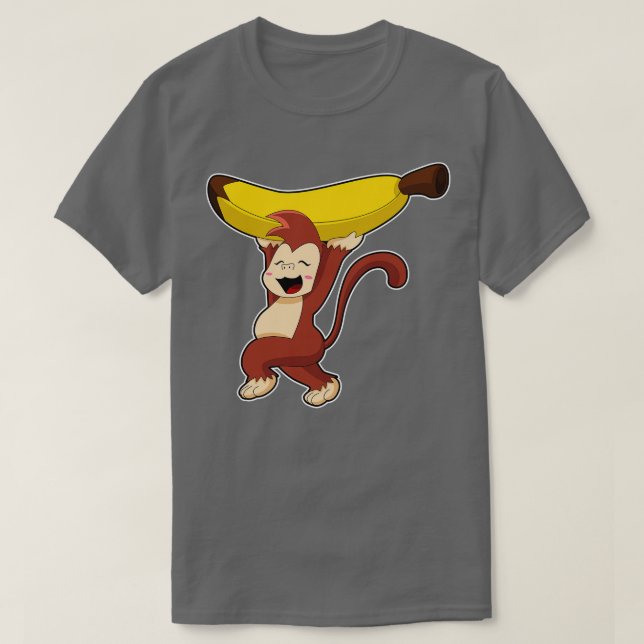 Monkey with Banana 1 T-Shirt (Design Front)