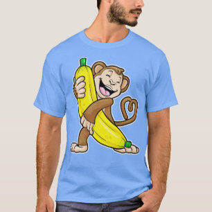 Monkey with Banana 8 T-Shirt
