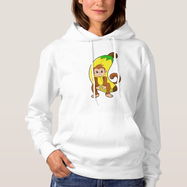 Monkey with Banana Hoodie (Front)