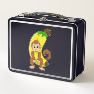 Monkey with Banana Metal Lunch Box