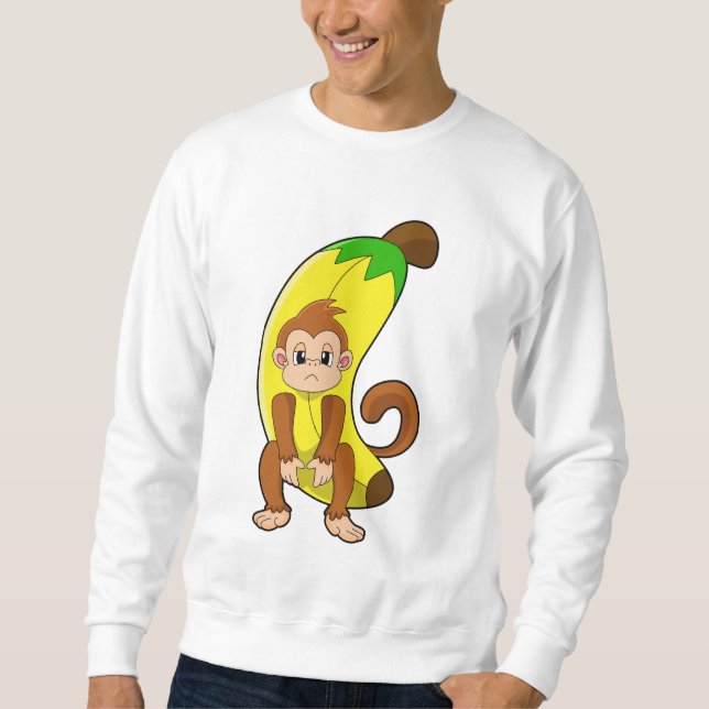 Monkey with Banana Sweatshirt (Front)