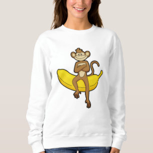 Monkey with Banana Sweatshirt