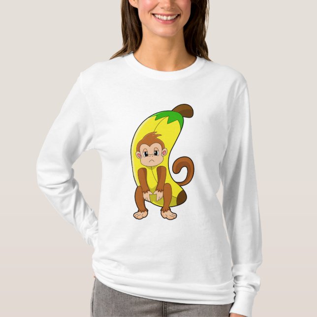 Monkey with Banana T-Shirt (Front)