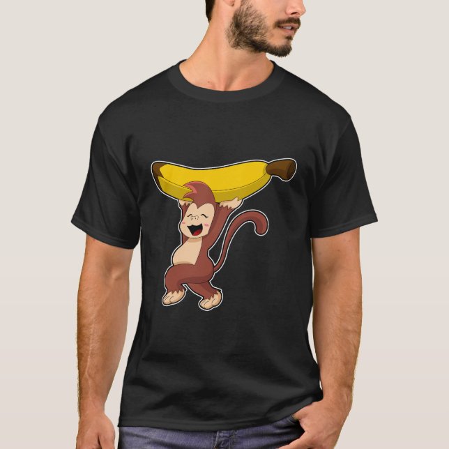 Monkey with Banana T-Shirt (Front)