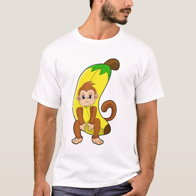 Monkey with Banana T-Shirt (Front)