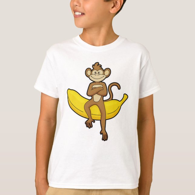 Monkey with Banana T-Shirt (Front)